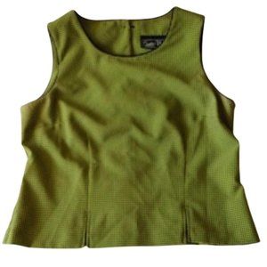 Vintage 90s Suit Us Formal Chequered Tank Top